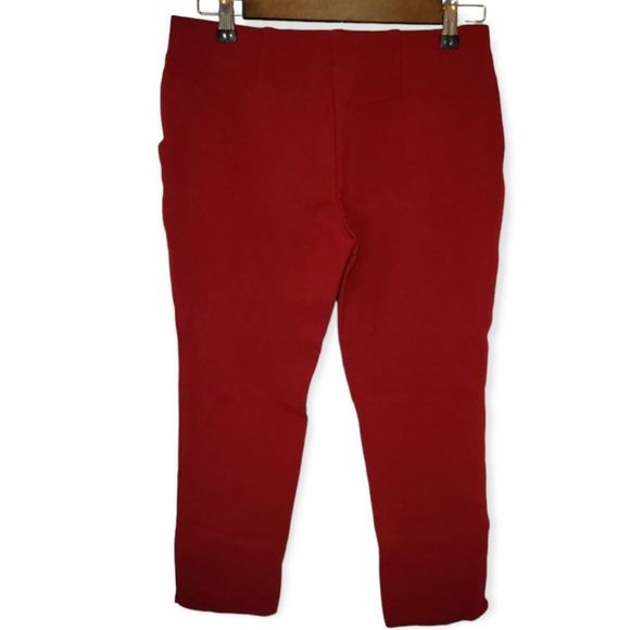 Chico's Women's Maroon Stretch Capri's Size 0 Petite - Picture 2 of 4